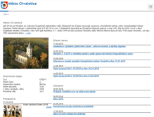 Tablet Screenshot of chvaletice.cz